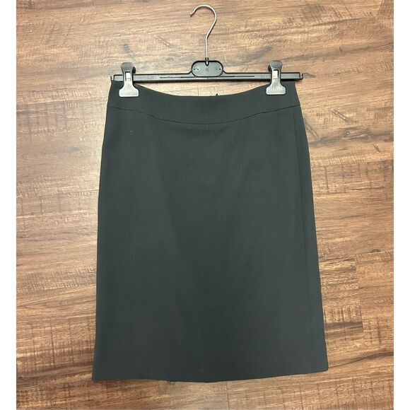 Giorgio Armani Charcoal Gray Wool Pencil Skirt, Size EU 38 / US Sz 2 - Picture 1 of 15